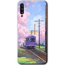 MRC İletişim Samsung Galaxy A50 Kılıf Hd Desen Baskılı Arka Kapak - Rails Paint
