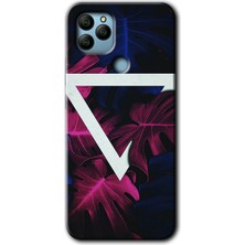 MRC İletişim General Mobile Gm 22 Kılıf Hd Desen Baskılı Arka Kapak - Mekanik Yaprak