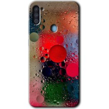 MRC İletişim Samsung Galaxy A11 Kılıf Hd Desen Baskılı Arka Kapak - Wet Bubbles