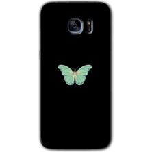 MRC İletişim Samsung Galaxy S7 Edge Kılıf Hd Desen Baskılı Arka Kapak - Butterfly Tree