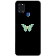 MRC İletişim Samsung Galaxy A21S Kılıf Hd Desen Baskılı Arka Kapak - Butterfly Tree