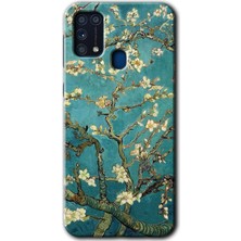 MRC İletişim Samsung Galaxy M31 Kılıf Hd Desen Baskılı Arka Kapak - Almond Blossom