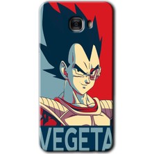 MRC İletişim Samsung Galaxy C9 Pro Kılıf Hd Desen Baskılı Arka Kapak - Vegeta