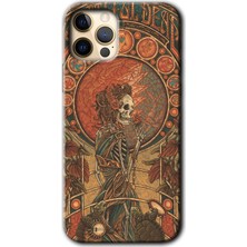 MRC İletişim iPhone 12 Pro Kılıf Hd Desen Baskılı Arka Kapak - Iskelet Aşk