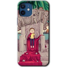 MRC İletişim iPhone 12 Kılıf Hd Desen Baskılı Arka Kapak - Morty