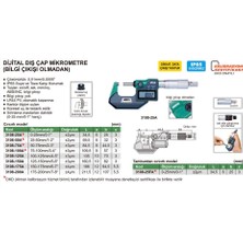 Insize 3108-25A Dijital Dış Çap Mikrometre (Bilgi Çıkışı Olmadan)