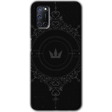 MRC İletişim Oppo A72 Kılıf Hd Desen Baskılı Arka Kapak - Siyah Mandala 1