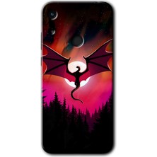 MRC İletişim Huawei Y6S Kılıf Hd Desen Baskılı Arka Kapak - Dragon Night