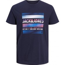 Jack & Jones Jcoarc Tee Ss Crew  Neck Beyaz Erkek T-Shirt 12228434-White