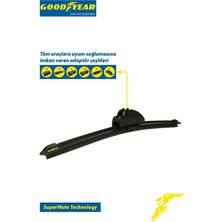 Goodyear Ford Fusion Supermute 2'li Muz Silecek Takımı 2003-2011 Hatchback (5 Kapı) (550MM+400MM)