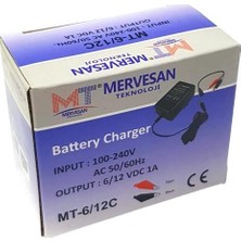 Fully Mervesan MT-6/12C 6V-12V 1A Akü Şarj Cihazı