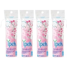 İpek Ipek 70'li Makyaj Temizleme Pamuk Pedi 4 Paket Seti Silky Touch Özelliğiyle Hassas Ciltler İçin