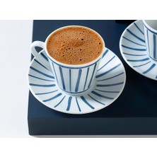 English Home Dainty Dint Porselen 2'li Kahve Fincanı Takımı 80 ml Lacivert