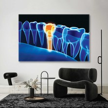 SML Tablo Dişçi Diş Hekimi Ofisi Ağız ve Diş Sağlığı Dentist Kanvas Tablo