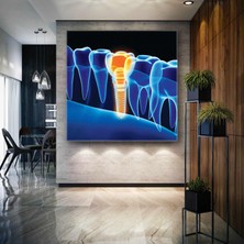 SML Tablo Dişçi Diş Hekimi Ofisi Ağız ve Diş Sağlığı Dentist Kanvas Tablo