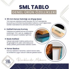SML Tablo Mustafa Kemal Atatürk Makam Arkası Dekor Kanvas Tablo