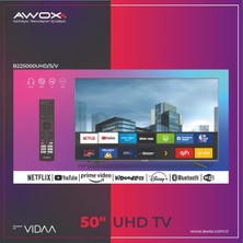 Awox B235000  50" 127 Ekran Uydu Alıcılı 4K Ultra HD Smart LED TV