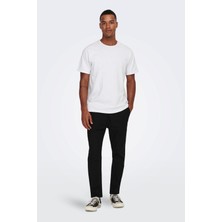 Only & Sons Only&Sons ONSLINUS CROP 0007 COT LI Siyah Erkek Pantolon