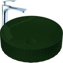 Paluci Paula Matt Green Çanak Lavabo