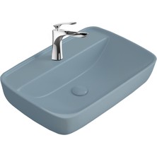 Paluci Enzo Matt Buz Mavisi Çanak Lavabo