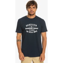 Quiksilver Qssurflockup Erkek Mavi Tişört