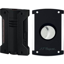 Bek Tobacco St.dupont Defi Çakmak ve Kesici Seti Siyah