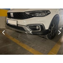 Blueoto Fiat Egea Cross Uyumlu Kom Sis Far  Çerçevesi Paslanmaz Çelik 2 Adet