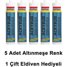 Soudal Silikonize Mastik Altınmeşe 500 Gr 5 Adet