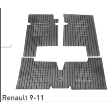 Leopar RBR111-DEKORATİF Kauçuk Paspas Renault R9-R11 Siyah