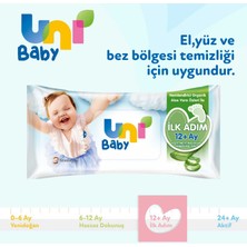 Uni Baby İlk Adım Aloevera Islak Mendil 3'lü 156 Yaprak