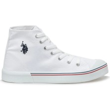 U.S. Polo Assn. Penelope High Beyaz Kadın Ayakkabı Konforlu Tasarım ve Şık Görünüm