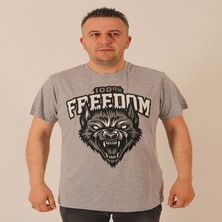 Rood Unisex Kısa Kol T-Shirt Freedom