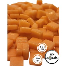 Zen Mozaik Sanatsal Mozaik Çalışmalarınız Için 1 cm Cam Mozaik Taşı - 10X10 mm - Kırmızı