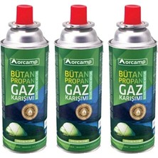 Valfli Gaz Kartuşu 3'lü Set 227 gr