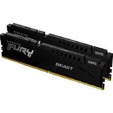 Kıngston Fury Beast 16GB (2×8) 5200MHZ CL36 Ddr5 KF552C36BBEK2-16