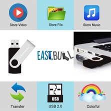 Simex Yüksek Kalite USB Flaş Bellek Hızlı Aktarım USB Flash Bellek SU-107 Etern 2.0 Metal Siyah 32GB