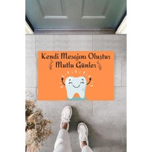 Parla Dijital Baskı Kişiye Özel Iç Kapı Dekorasyon Paspas  PS11289