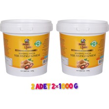 Adress Fındık 2 kg Şekersiz Katkısız % 100 Fıstık Ezmesi (2 x 1000 gr)