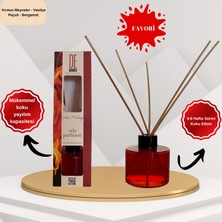 De Parfum Ateş Meleği Kırmızı Meyveler, Vanilya, Paçuli ve Bergamot Dekoratif 120 ml Bambu Çubuklu Oda Kokusu