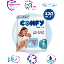 Confy Premium 2 Numara Bebek Bezi Mini 3 - 6 KG 320 Adet