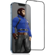 Blueo Apple iPhone 12/12 Pro Uyumlu Tam Kaplayan Corning Gorilla Anti-Static Cam Ekran Koruyucu Darbe Emici Temperli Kırılmaz Cam