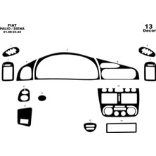 meriç cockpit design Meriç® Fiat Palio Ön Torpido Kaplama Maun 13 Parça 1998-2002