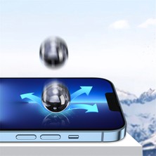 Blueo Apple iPhone 12 Pro Max Uyumlu Tam Kaplayan Corning Gorilla Anti-Static Cam Ekran Koruyucu Darbe Emici Temperli Kırılmaz Cam