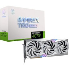 Msı Geforce Rtx 4070 Tı Gamıng x Trıo White 12GB GDDR6X 192BIT Ekran Kartı