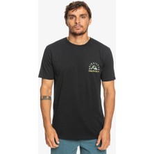 Quiksilver Original Barrel Erkek Siyah Bisiklet Yaka Tişört