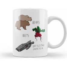 Humuts The Us Office Bears Beets Battlestar Galactica Kupa Bardak Porselen