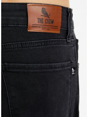 The Crow Normal Bel Dar Paça Füme Erkek Pantolon Jeans