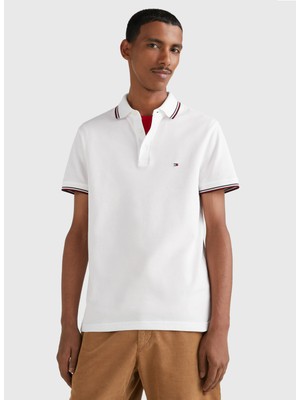 Tommy Hilfiger Beyaz Erkek Polo T-Shirt MW0MW30750YBR