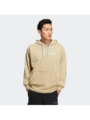adidas Terrex Utilitas Erkek Bej Sweatshirt (IC4481)