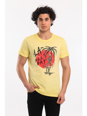 Superfly Tshirt Erkek Sarı Tshirt 21690-22